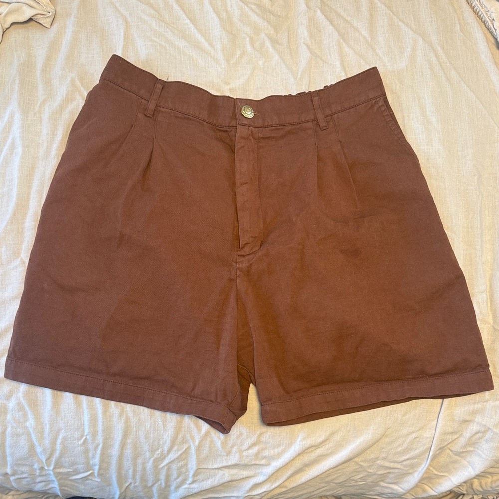 Big Bud Press Brown Trouser Shorts